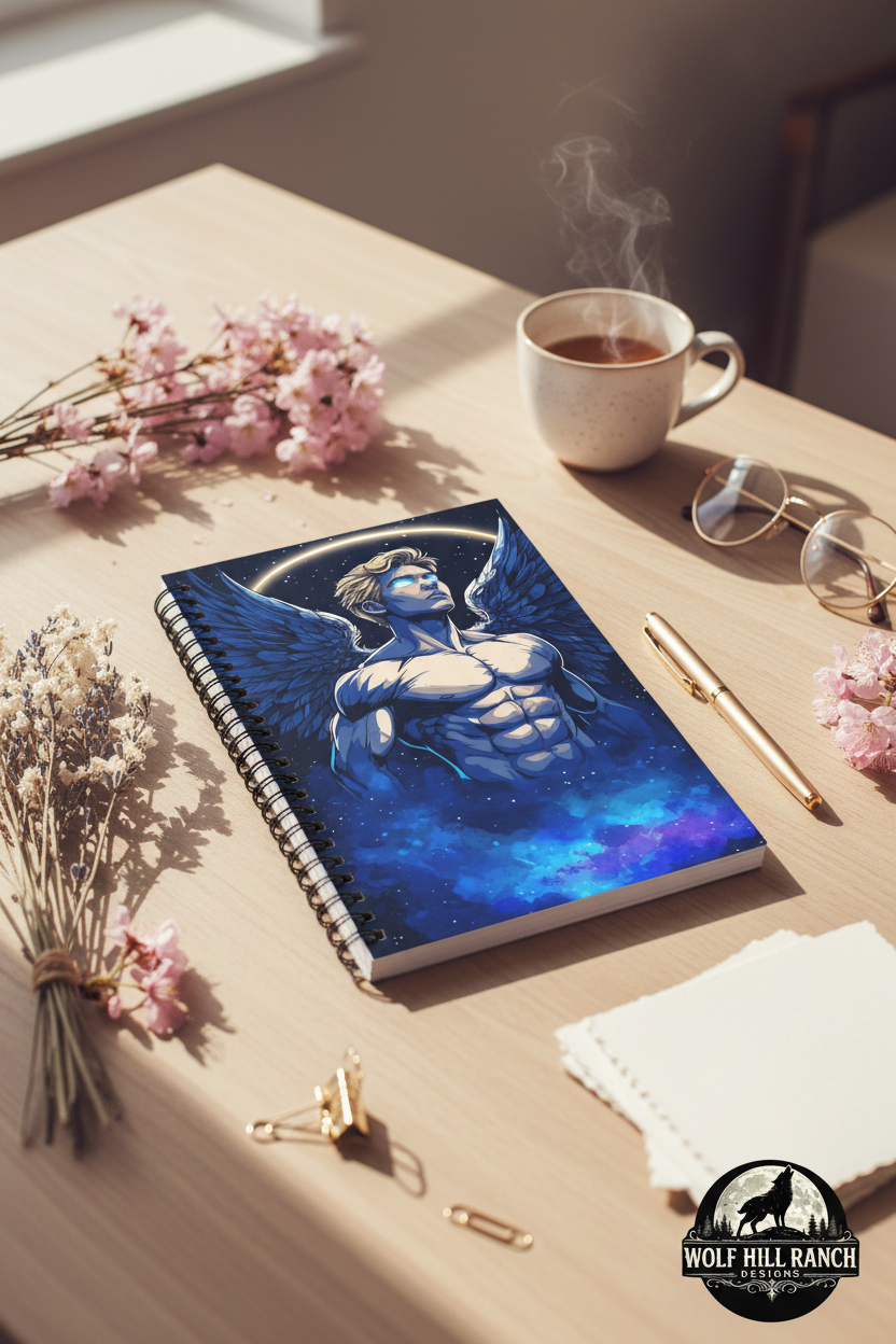 ANGEL Spiral Journal - Flat Lay Aesthetic