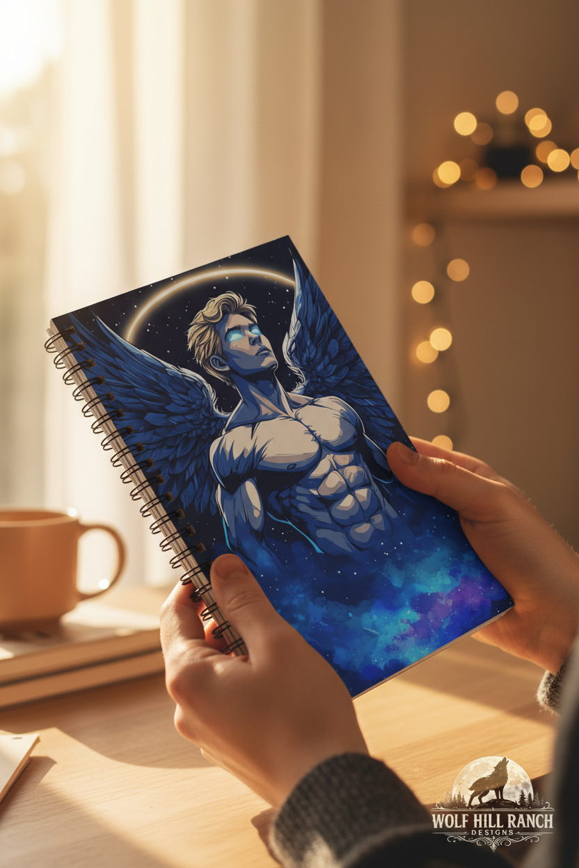 ANGEL Spiral Journal - Held in Hands