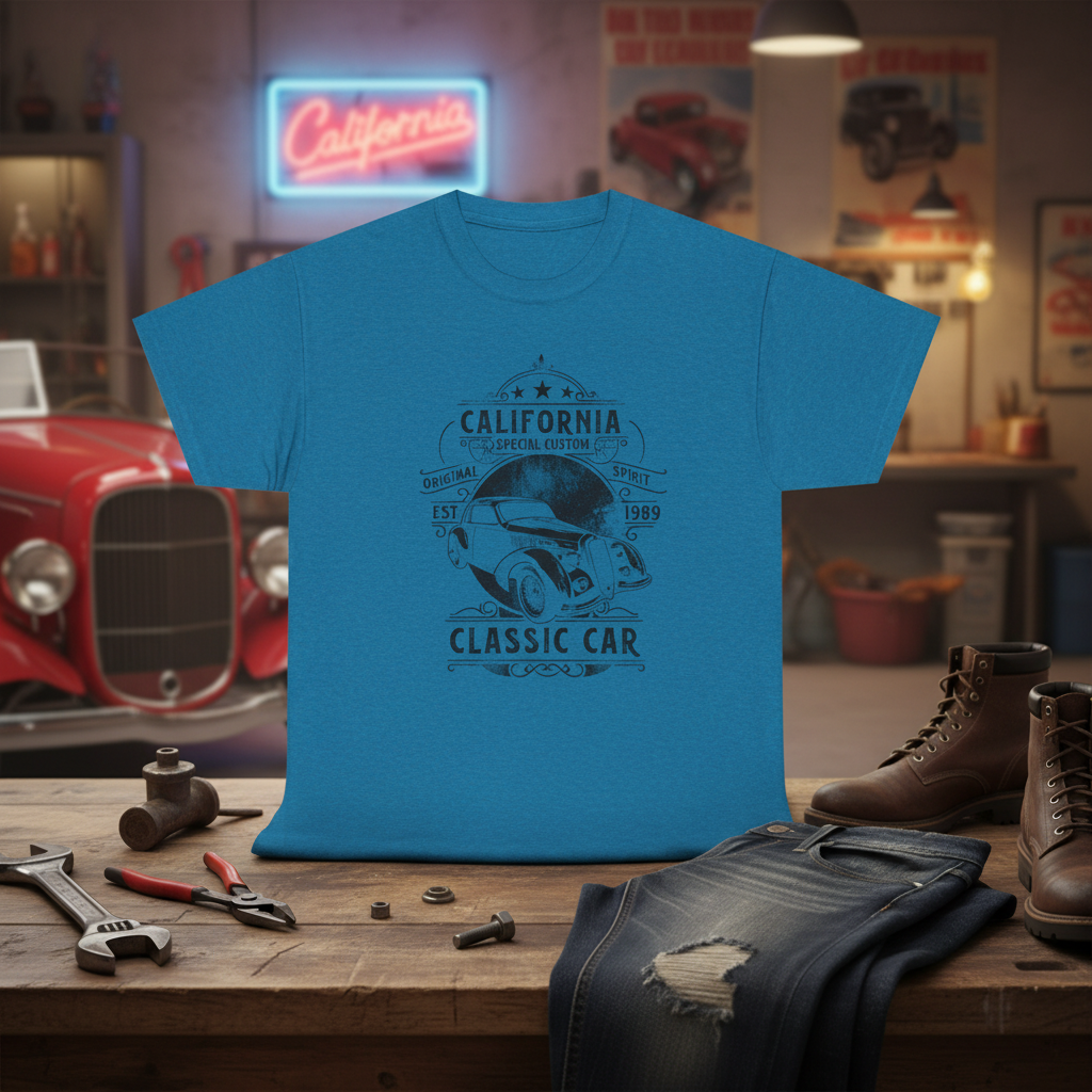 Antique Sapphire car club mockup