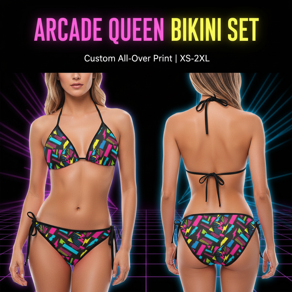 Arcade Queen Bikini Set - Sales Ad No CTA