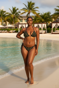 Art Deco Gold Scales Bikini - Luxury Beach Photoshoot