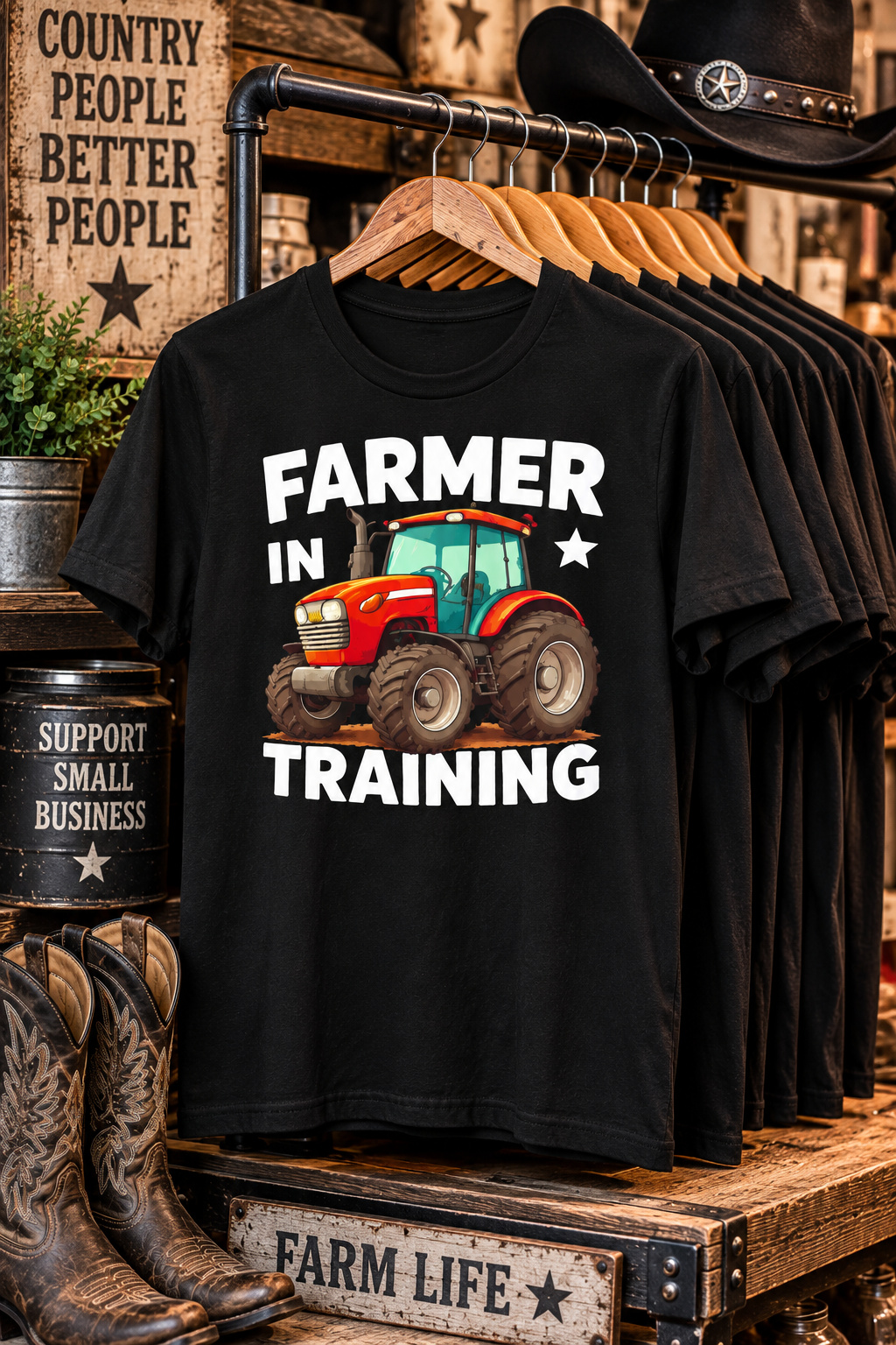 Farmer in Training Unisex T-Shirt, Funny Tractor Shirt, Farm Life Tee, Farmer Gift, Farming & Ranch Shirt