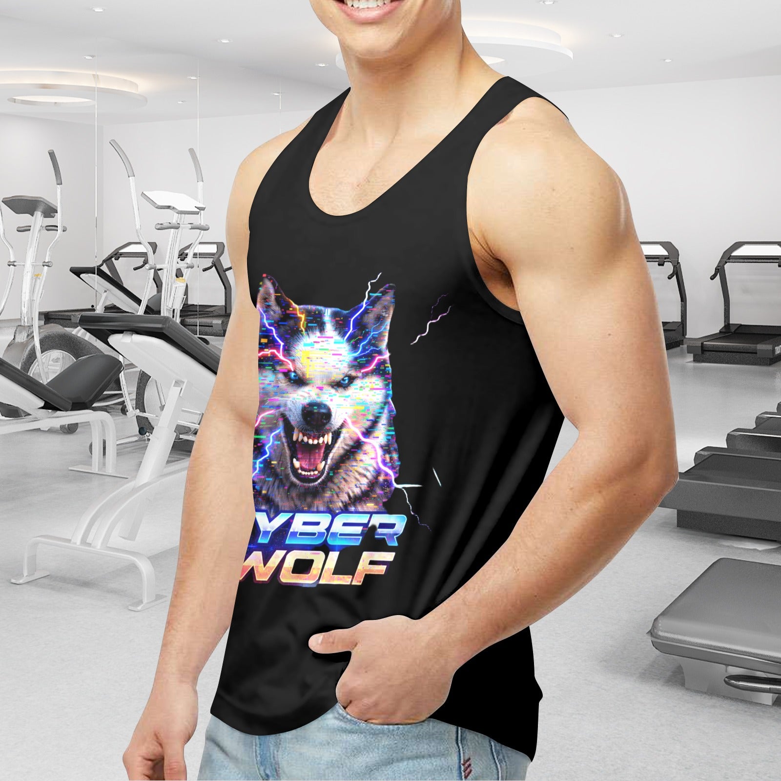Cyber Wolf Series  Tank Top
