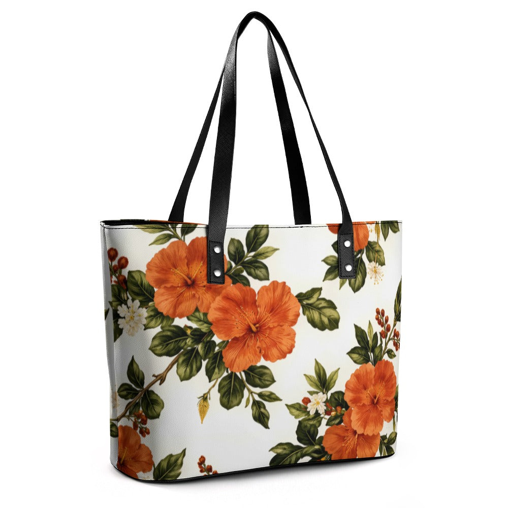 The Heritage Garden Tote Leather Lady's Handbag