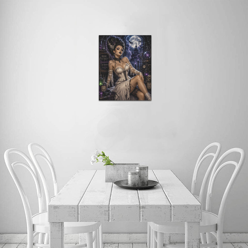 The Reanimated Bride Framed Canvas Print  Made in USA