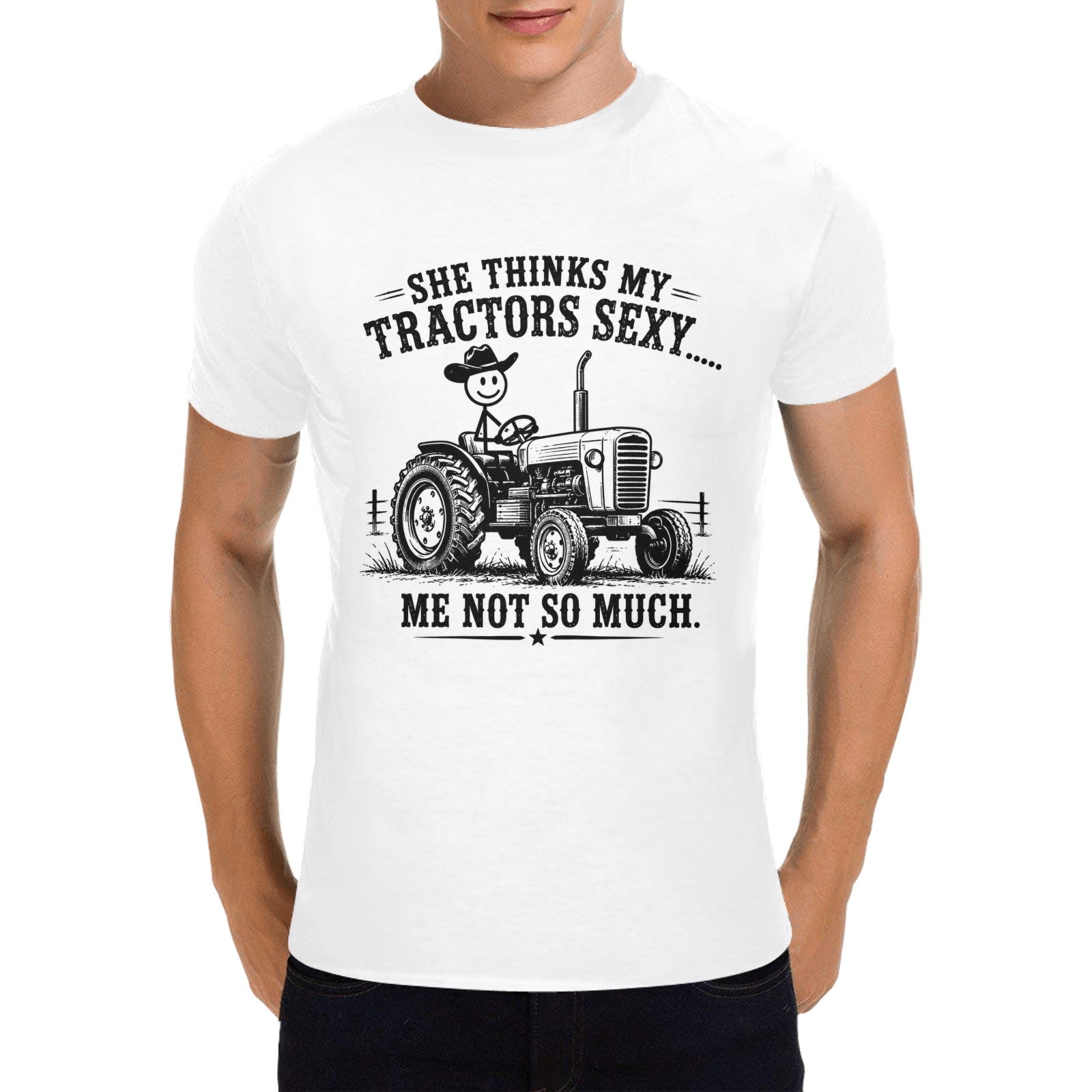 Men's Cowboy Bob Tractor Sexy T-Shirt