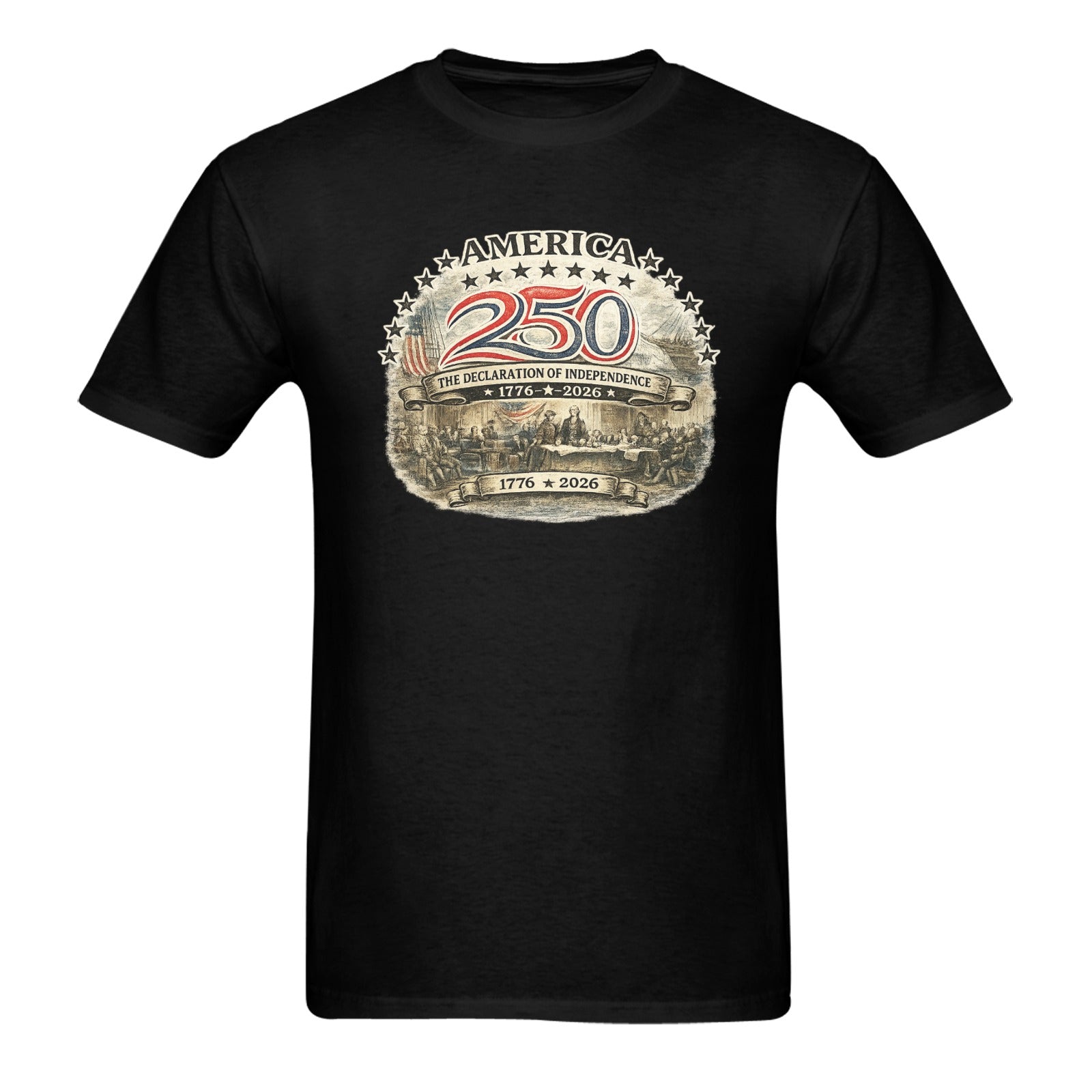 Men's America 250 Signing shirt Cotton T-Shirt