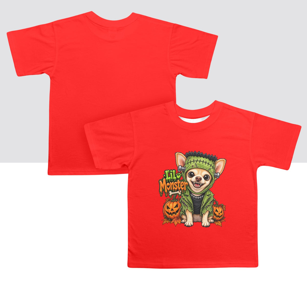 Coco’s Lil Monster Chihuahua Halloween Unisex  Kids’ Tee