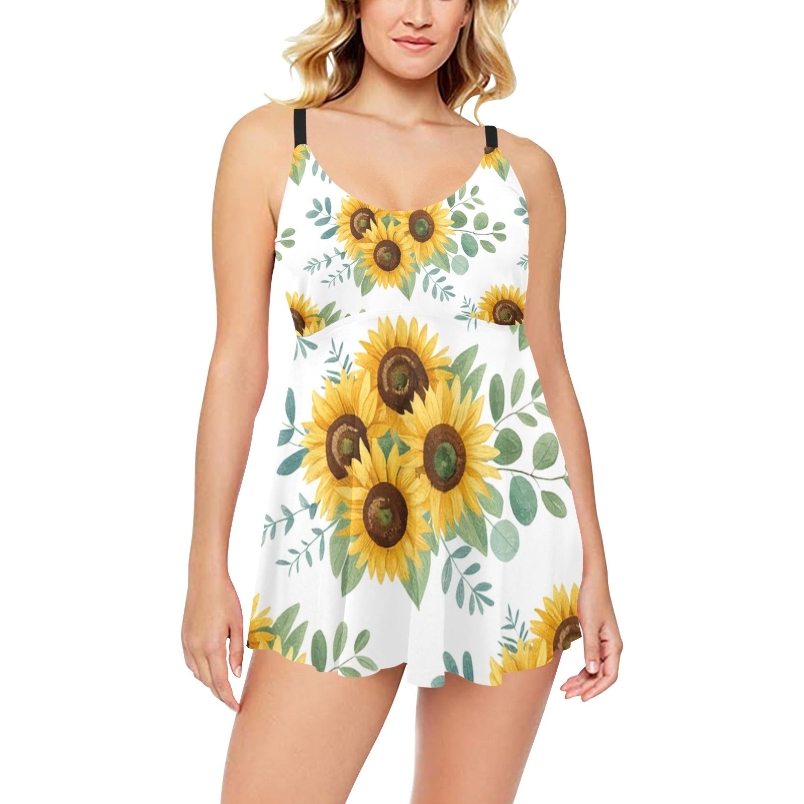 Golden Prairie Swim Dress Set