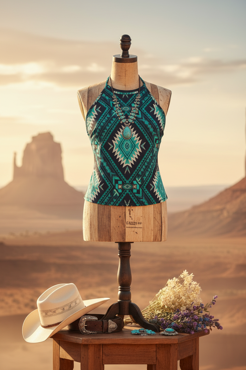 Backroad Blue Halter – Western Display