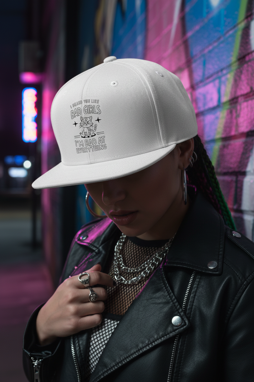 Bad Girls Cat Snapback Close-Up Poster