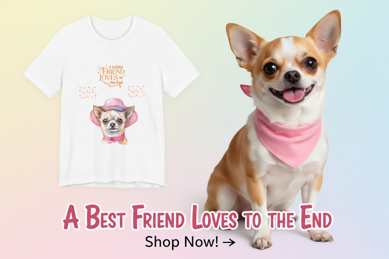 Banner with chihuahua