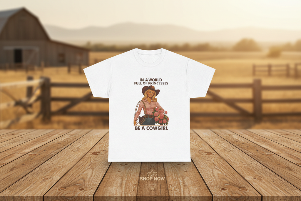 Be a Cowgirl Tee - Product Banner
