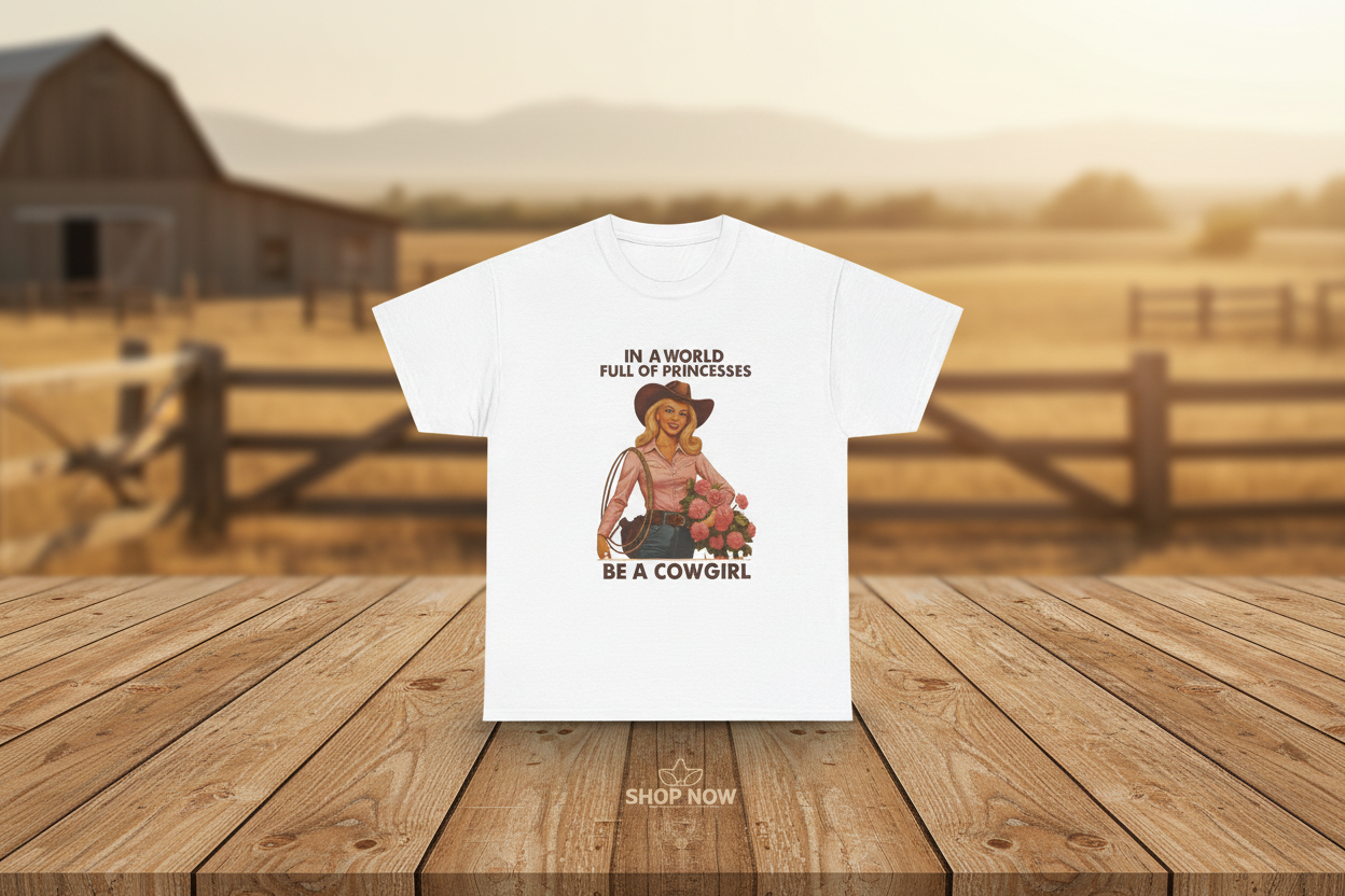 Be a Cowgirl Tee - Product Banner