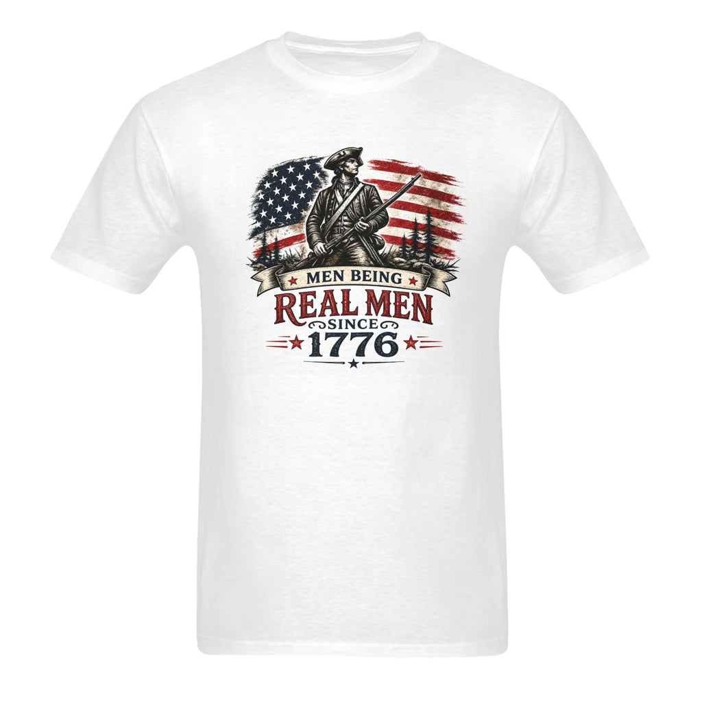 Men's Real men Patriotic Pride T-Shirt