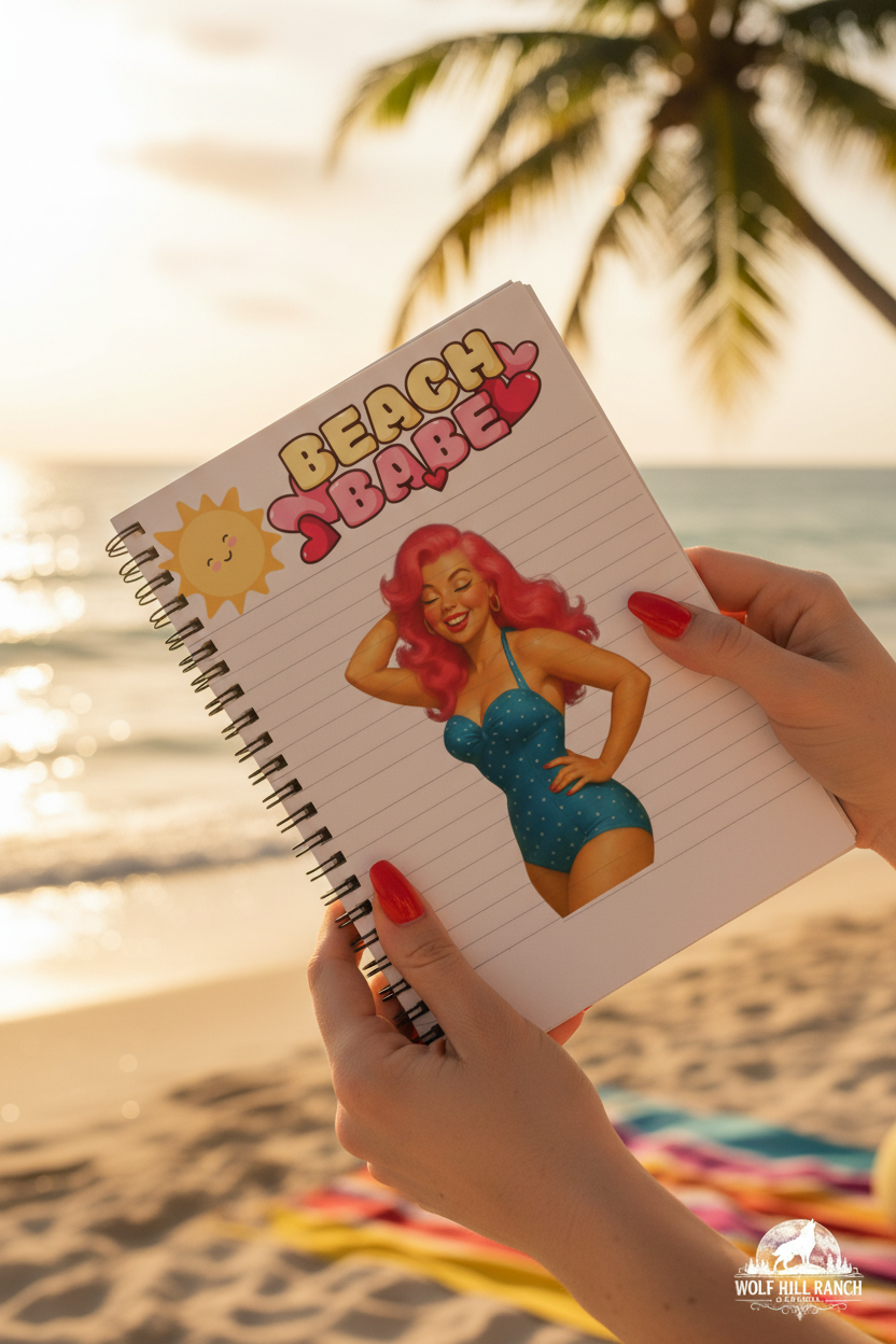 Beach Babe - Long Red Nails Opening