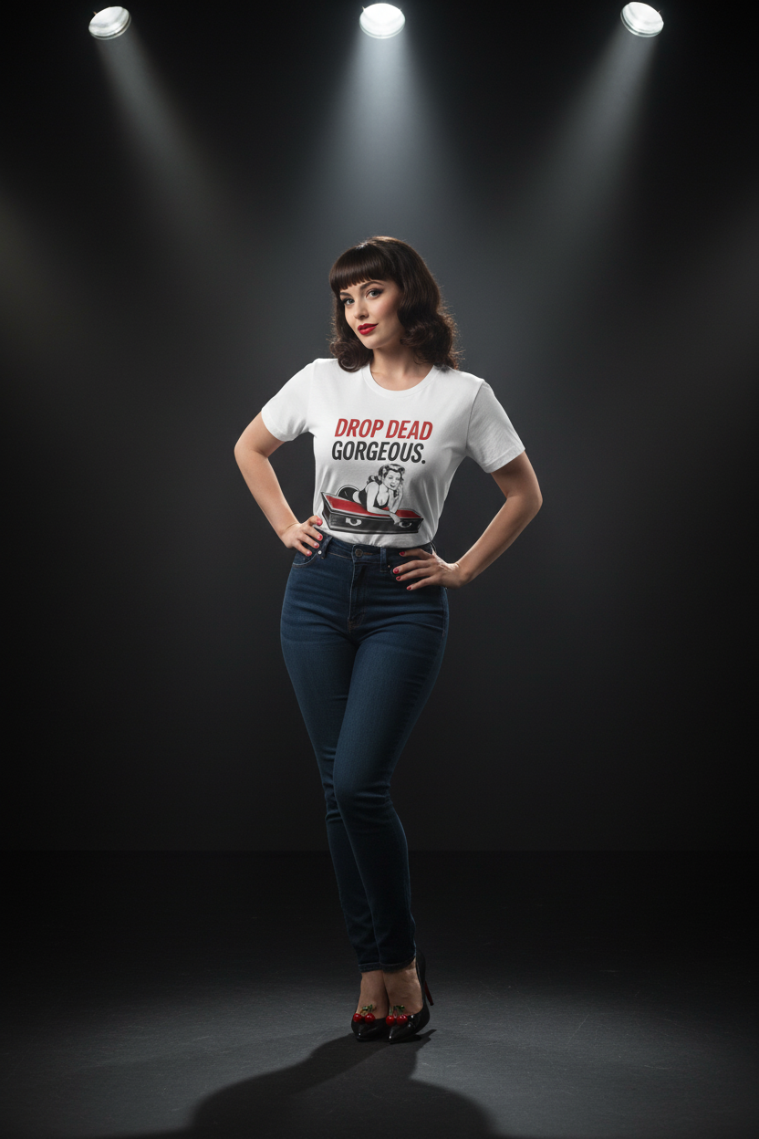 Bettie Page Style Mockup 2
