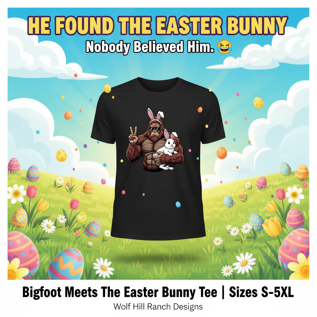 Bigfoot Easter Bunny - Social Media Ad