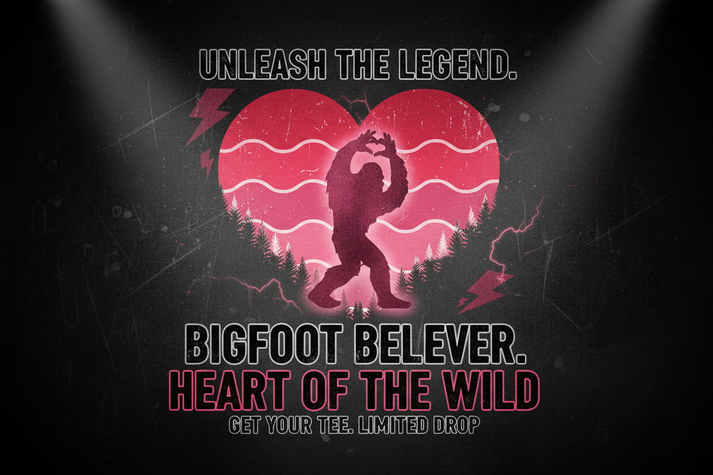Bigfoot Pink Heart Tee Sales Banner - Clean