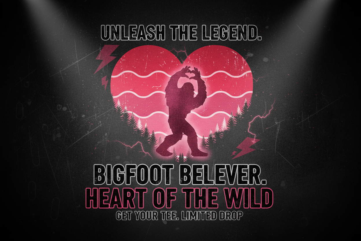 Bigfoot Pink Heart Tee Sales Banner - Clean