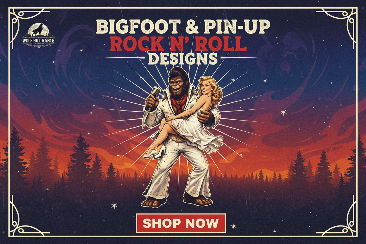 Bigfoot Rock n Roll Banner - Shop Now