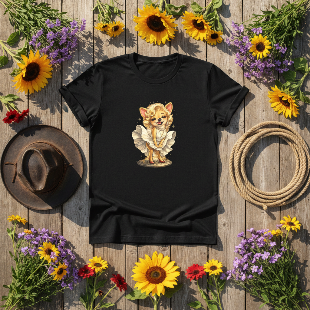 Black Tee Barn Flat Lay