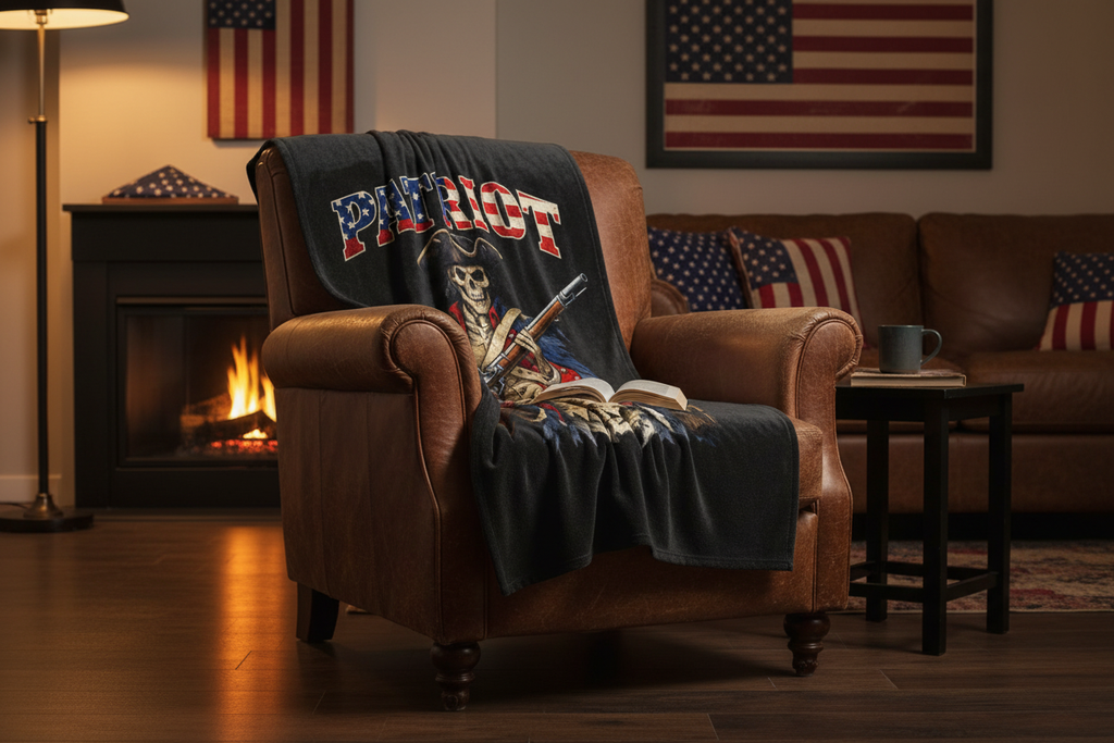 Blanket Over Armchair