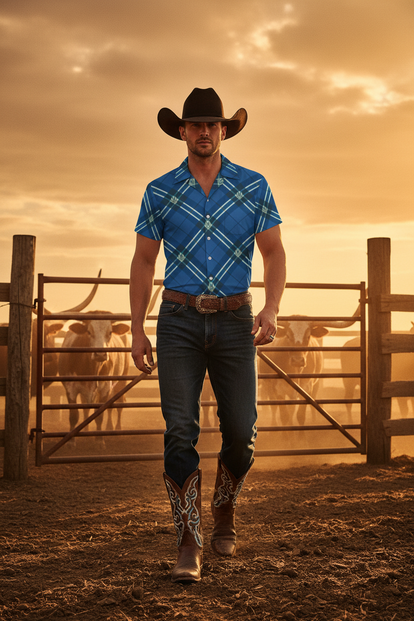 Blue Ridge Ranch Shirt Cattle Pen