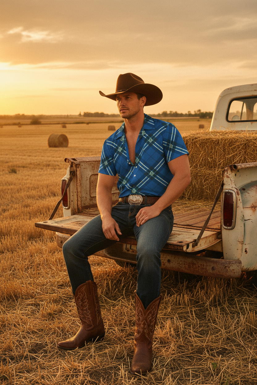 Blue Ridge Ranch Shirt Pickup Truck