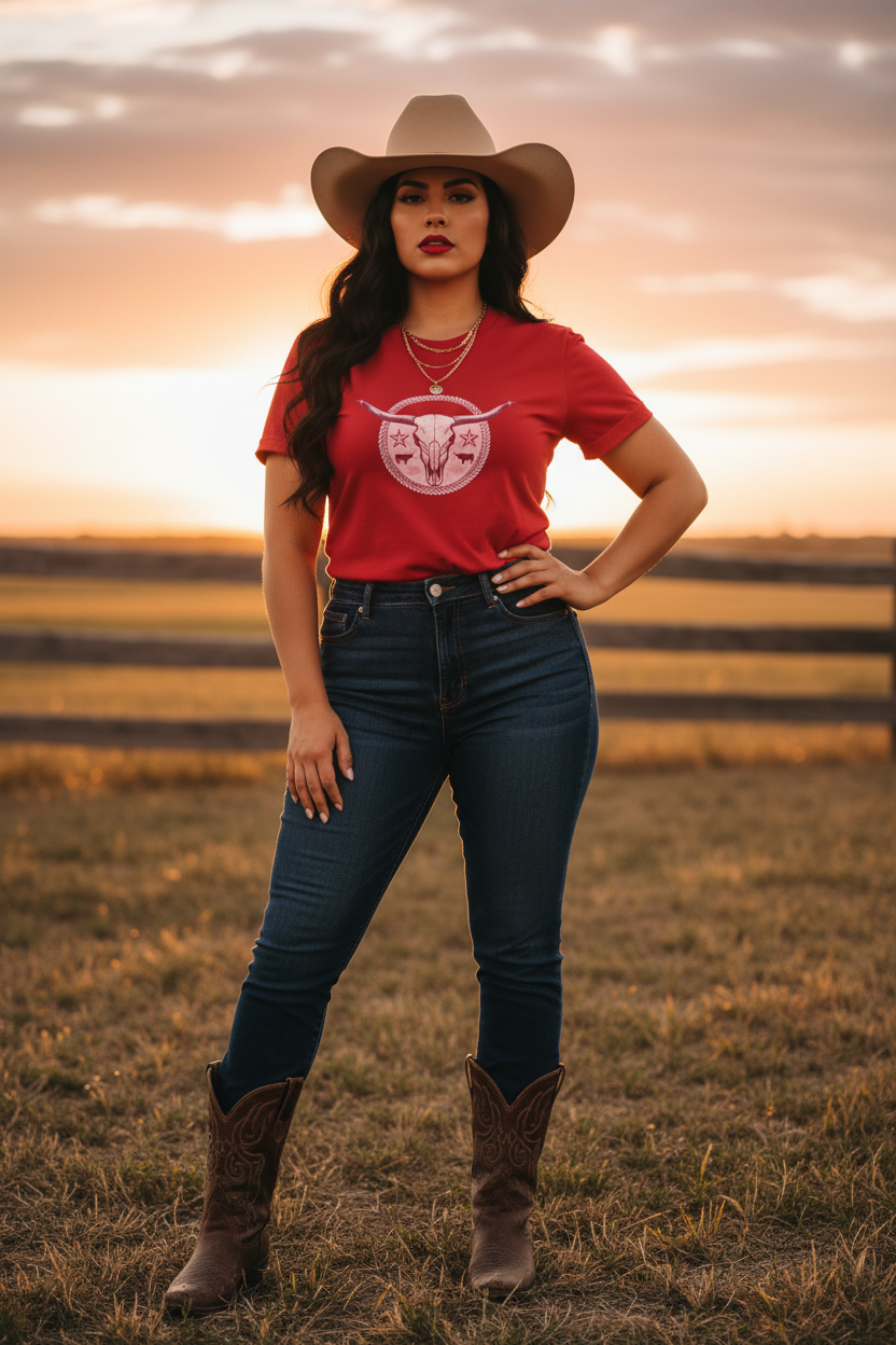 Blush Longhorn - Red