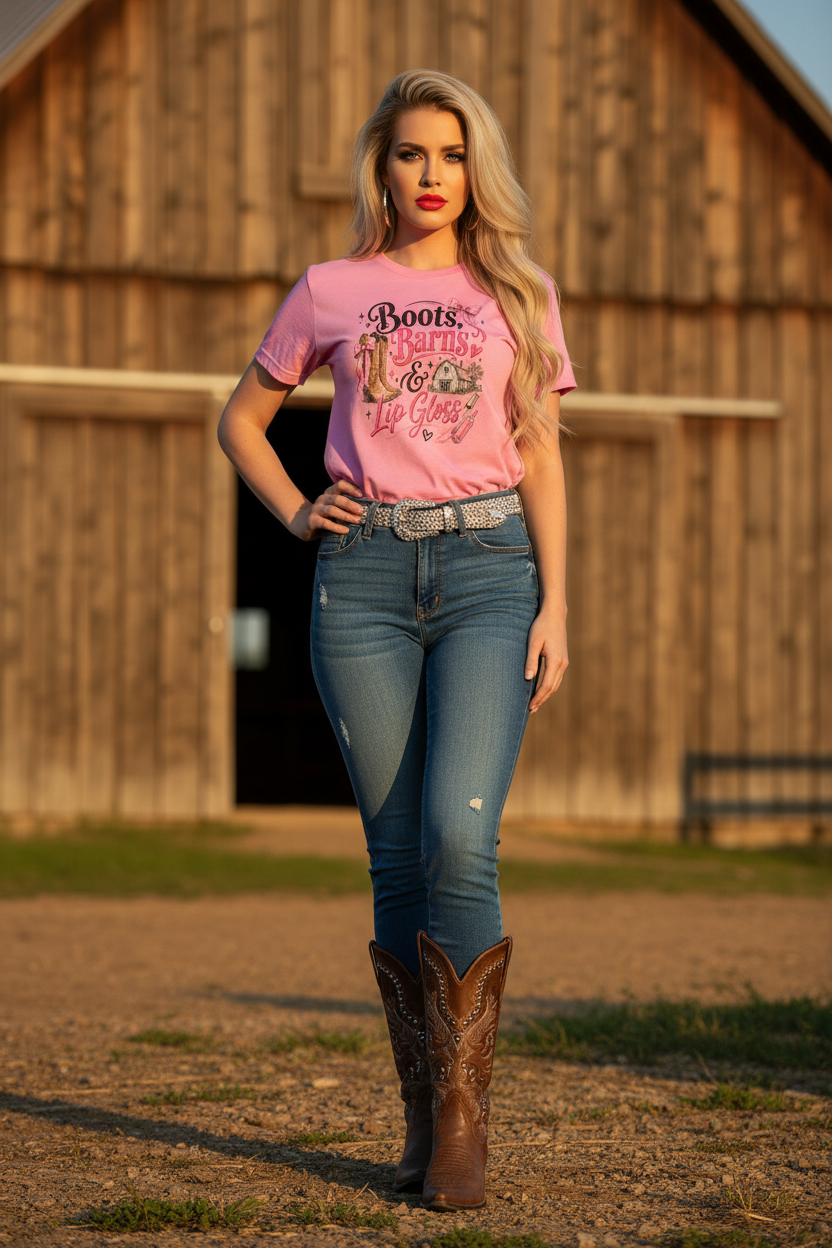 Boots Barns Lip Gloss Pink Mockup