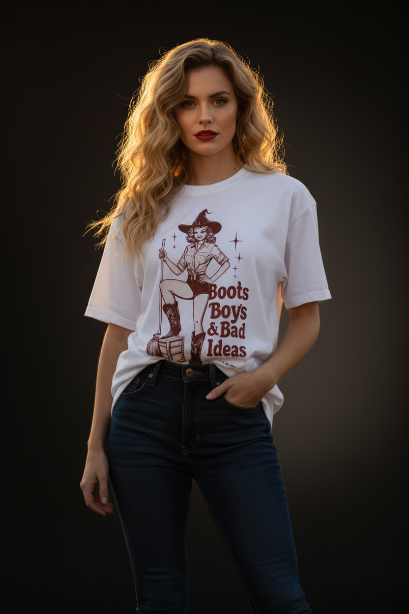 Boots Boys Bad Ideas Center Shot Mockup