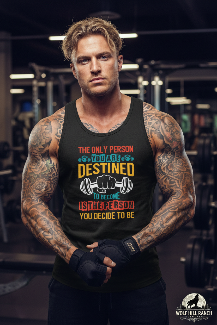Built Tattooed Blonde Man - Confident Stance