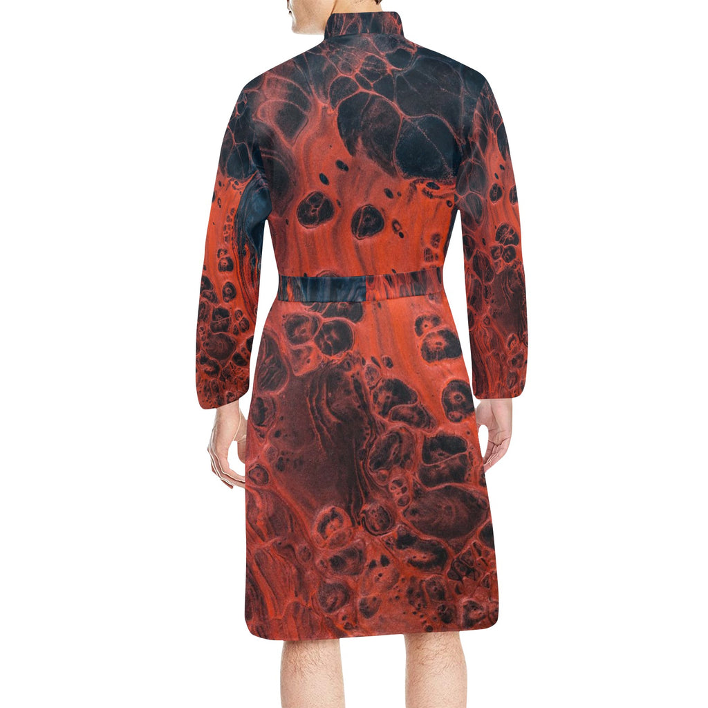 Men's Inferno Kimono Robe | Long Sleeve Belted Night Robe
