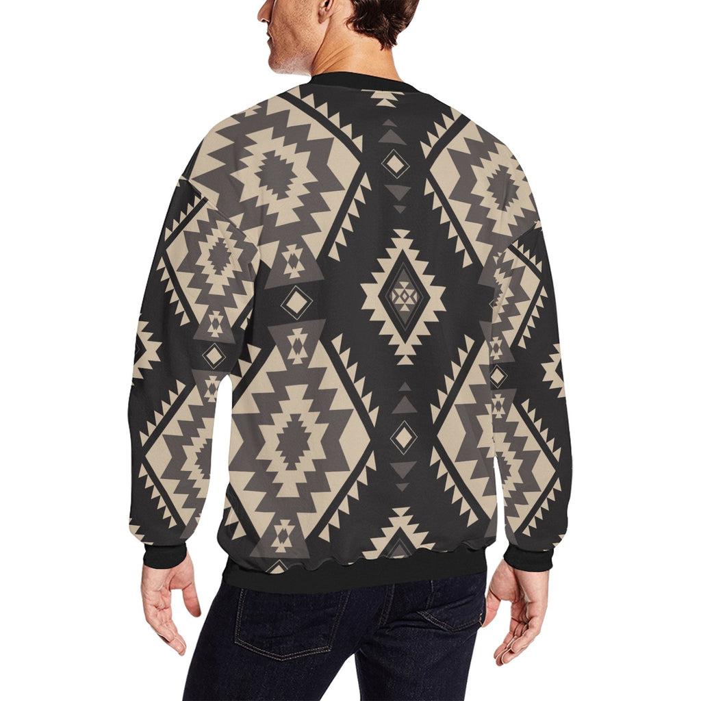 Wolf Hill Ranch™ Frontier Ridge Crew Sweatshirt   Men's Aztec Western Pullover