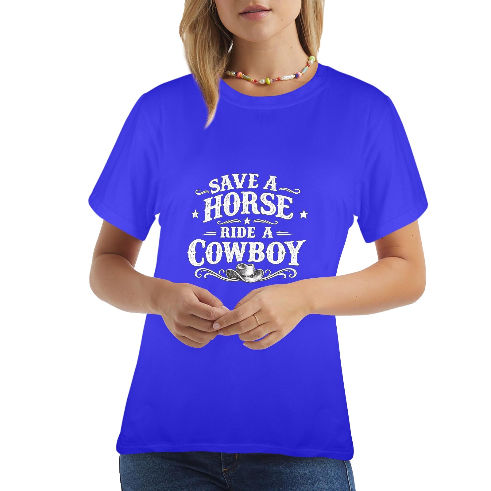 Women's Save A Horse T-Shirt  （Made in USA，Ships to USA Only）