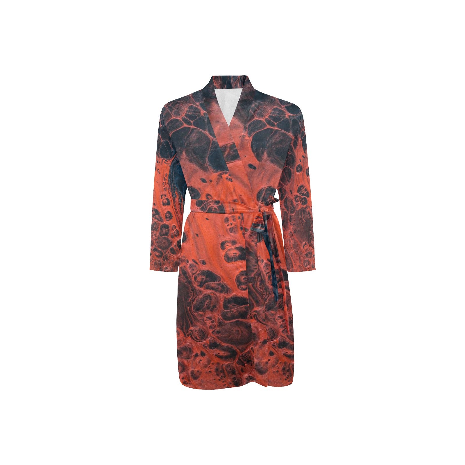Men's Inferno Kimono Robe | Long Sleeve Belted Night Robe