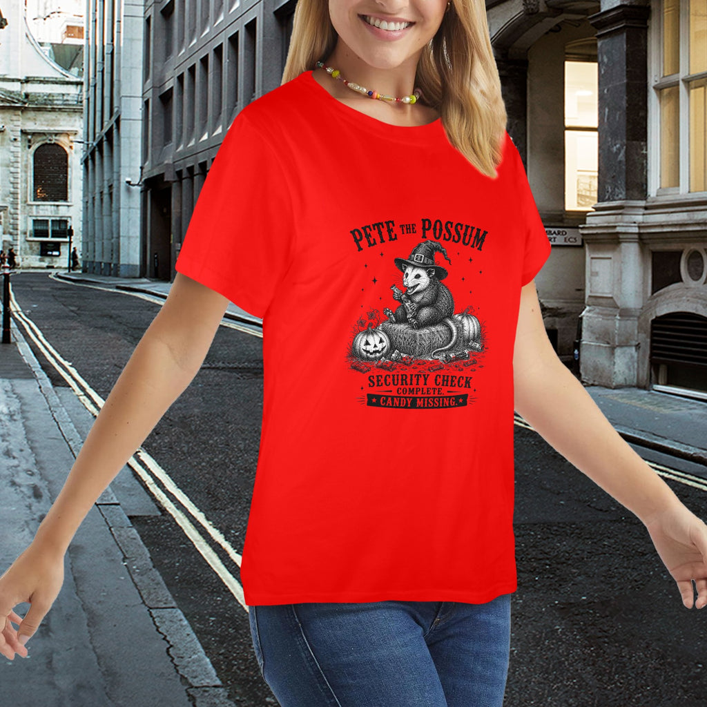 Wolf Hill Ranch Presents: Pete the Possum Halloween Tee ladies