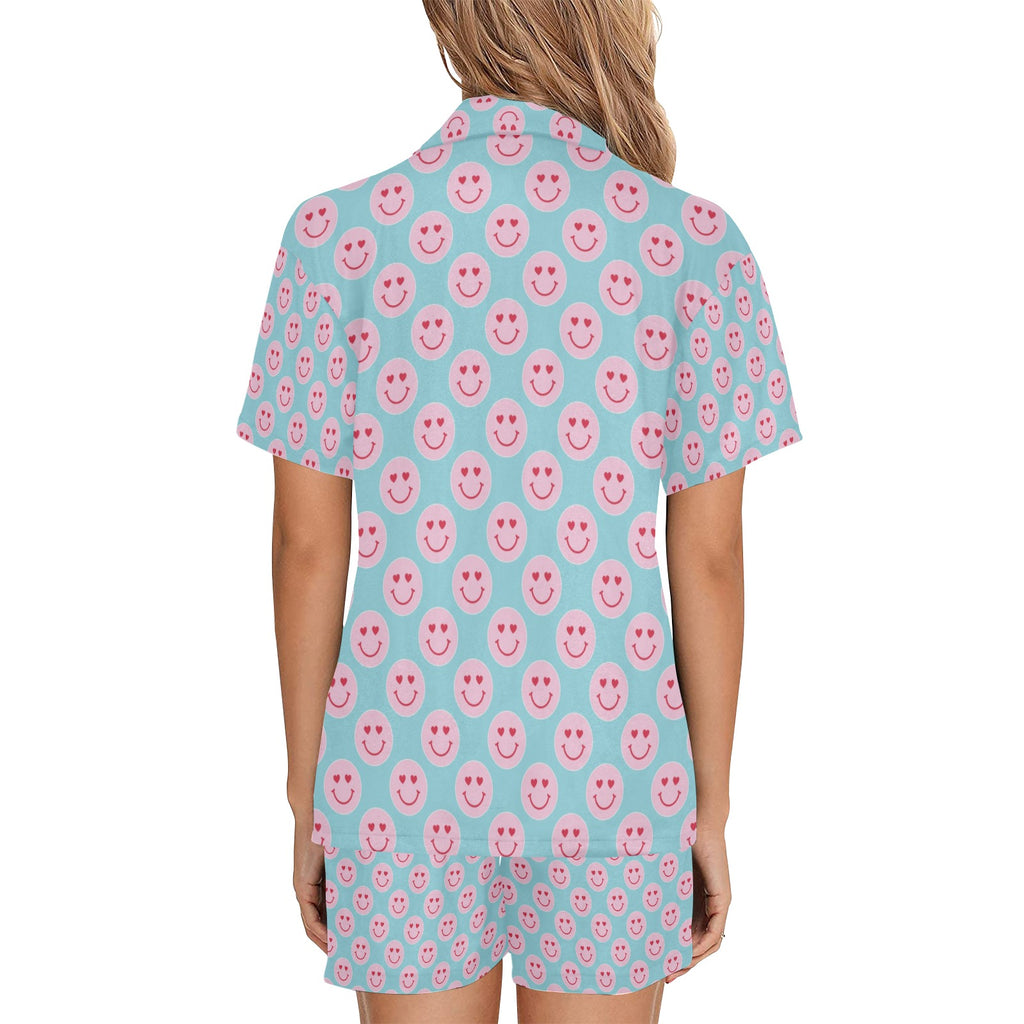 Wolf Hill Ranch Signature  "Happy Hearts Smiley Face Pajama Set