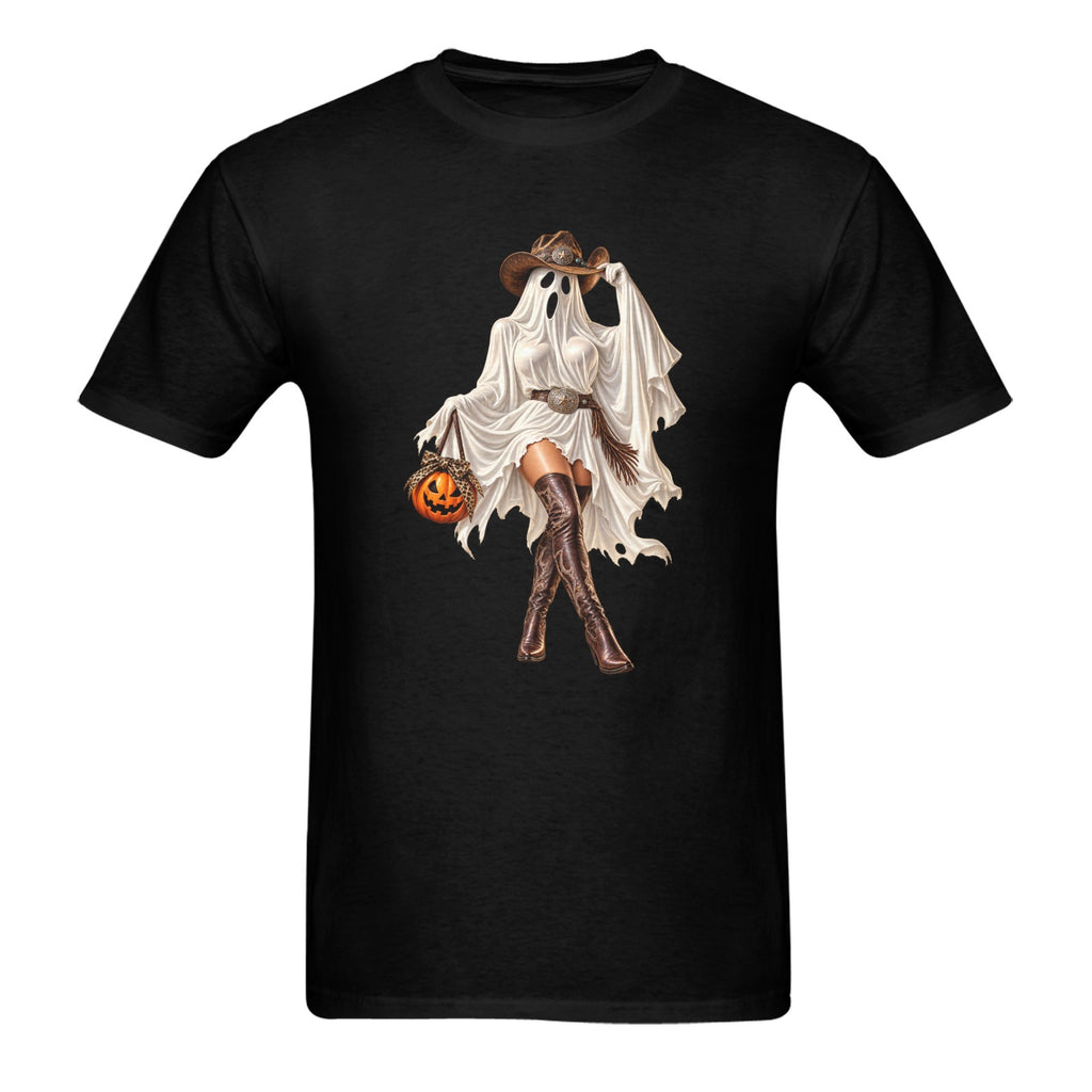 Boots & Boos Unisex Halloween Graphic Tee  Western Cowboy Cowgirl Spooky Shirt