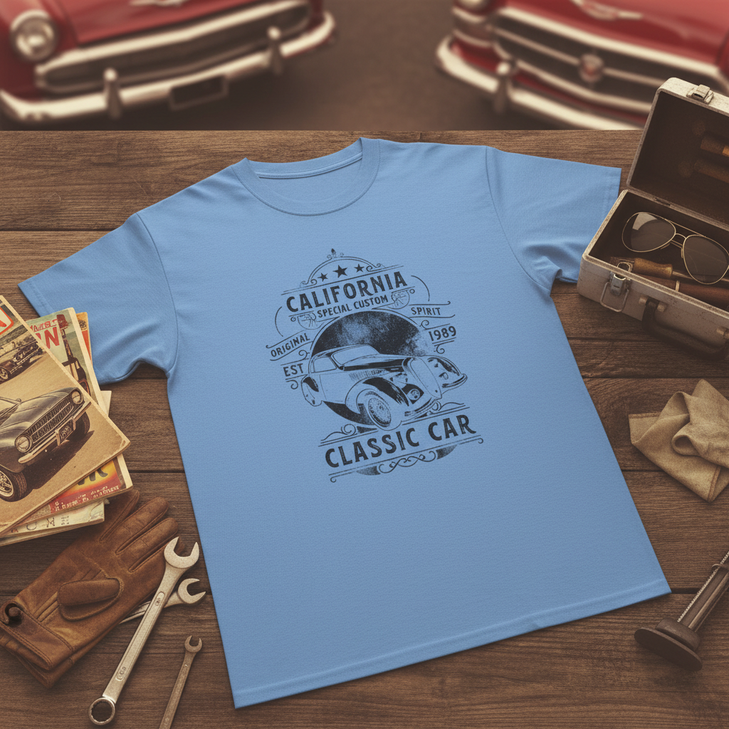 Carolina Blue car club mockup