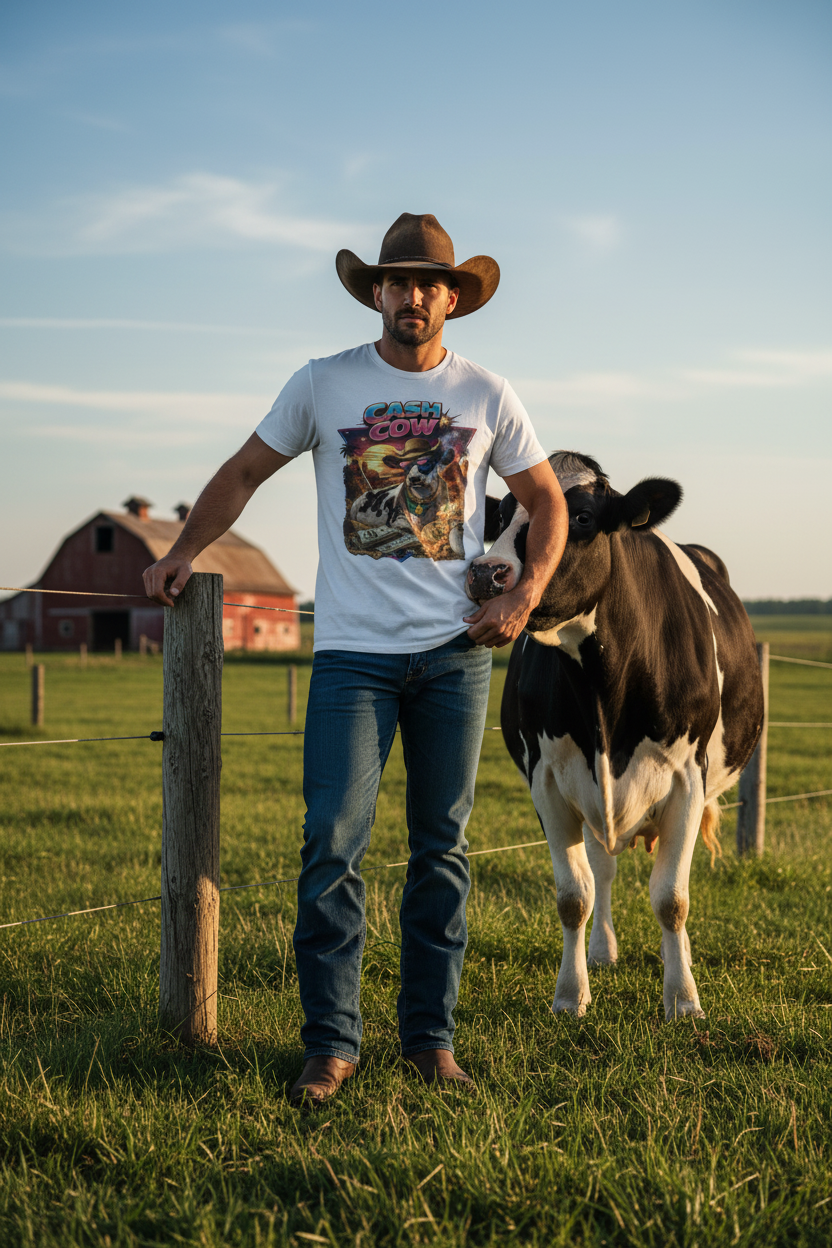 Cash Cow - Cowboy Ranch Mockup