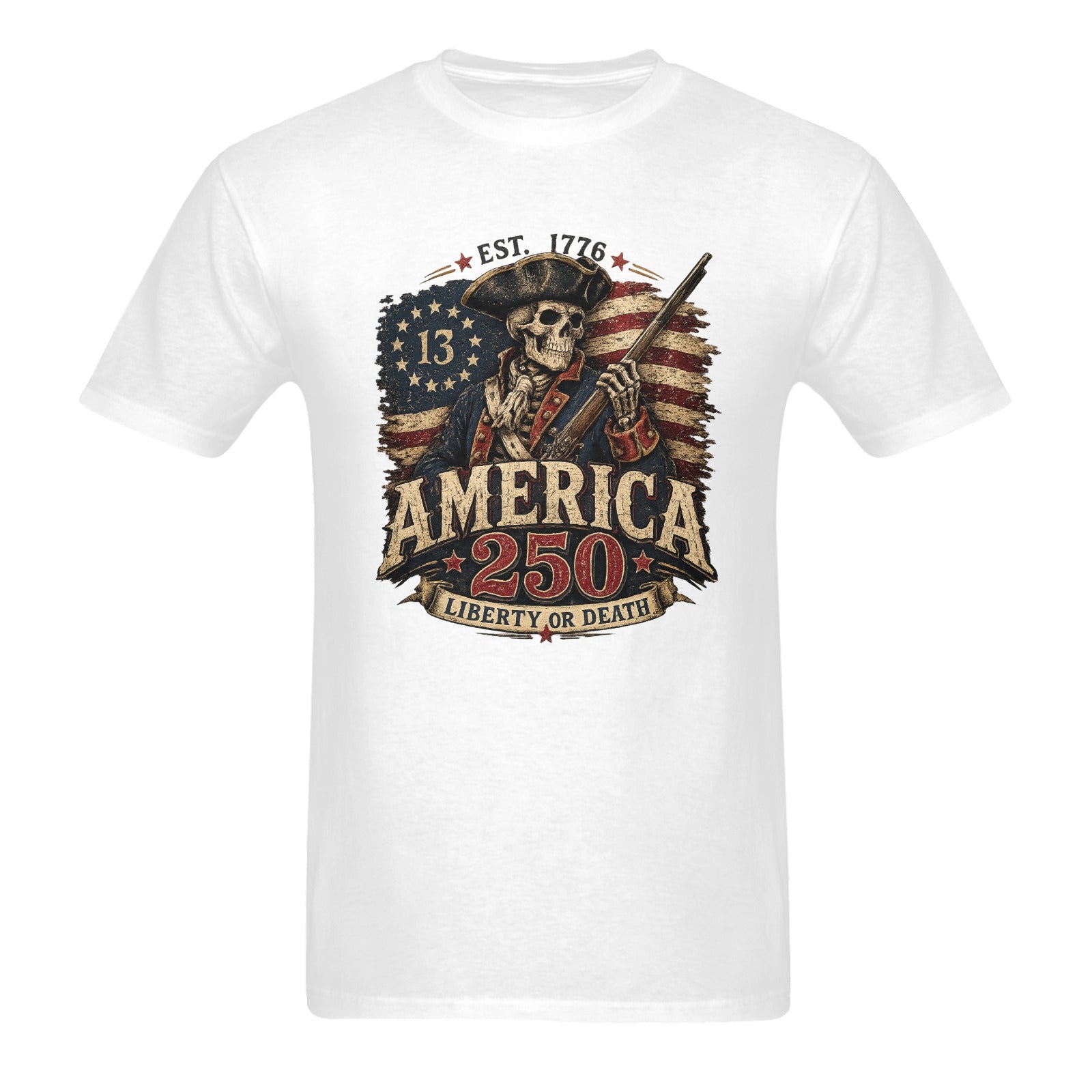 Colonial America 250 T-Shirt -White