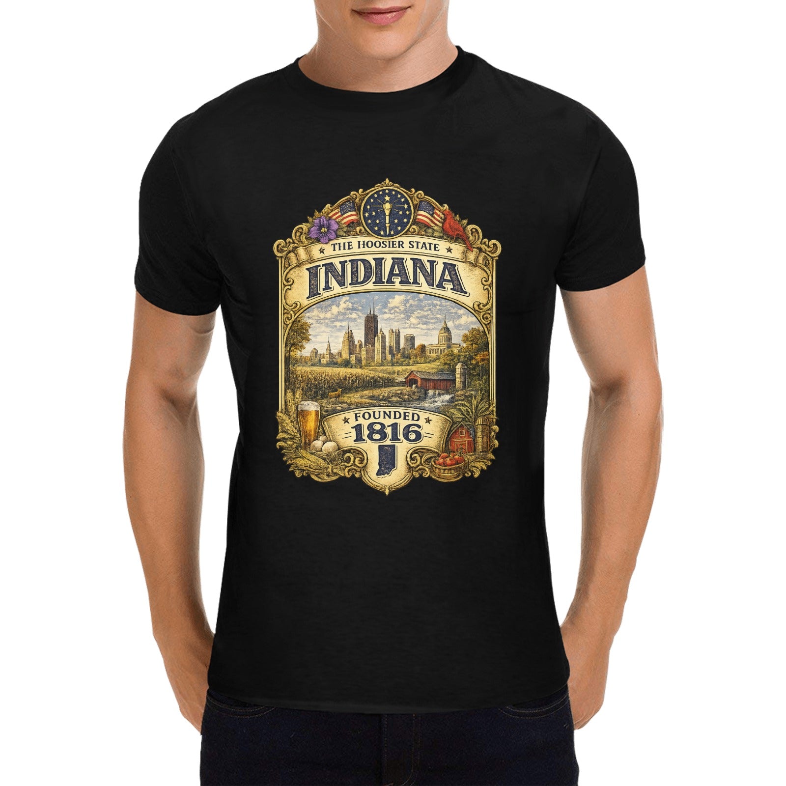 Men 's Historic Indiana T-Shirt
