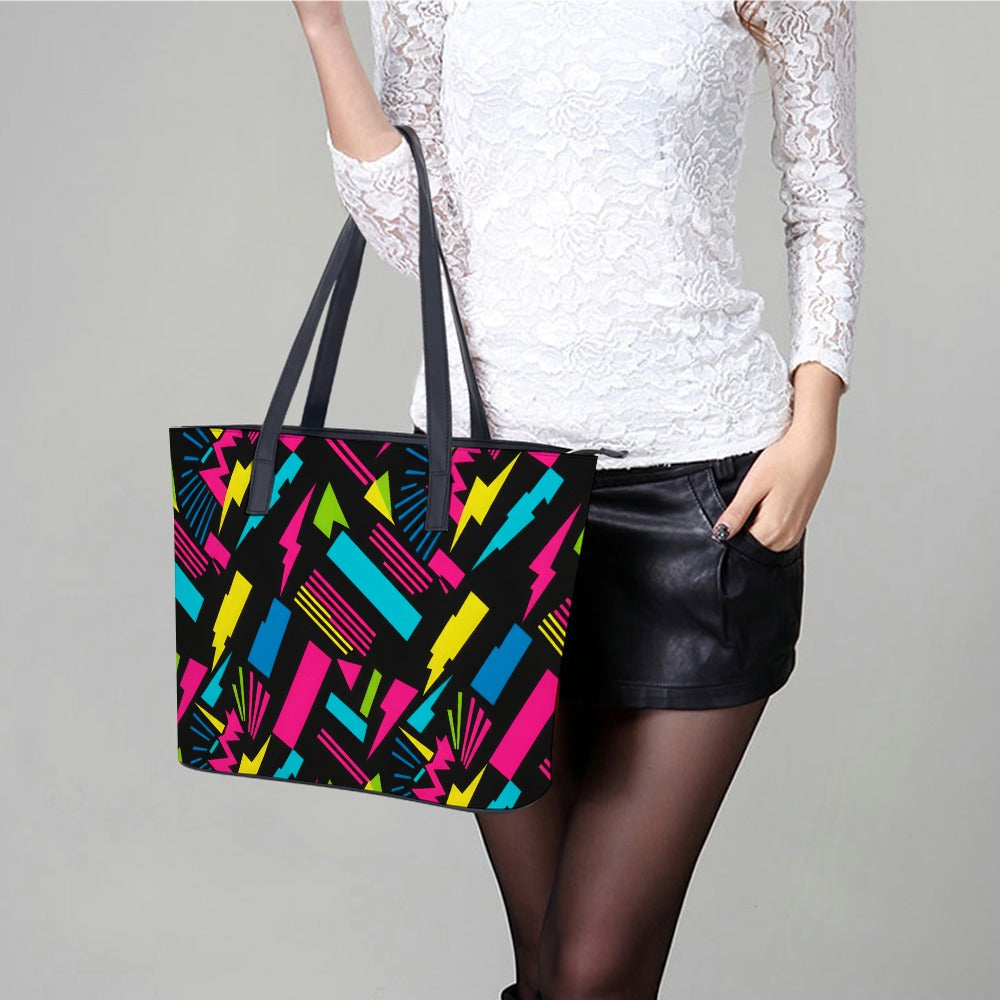 Ladies Leather Handbag Collection   Premium Cross-Grain Tote