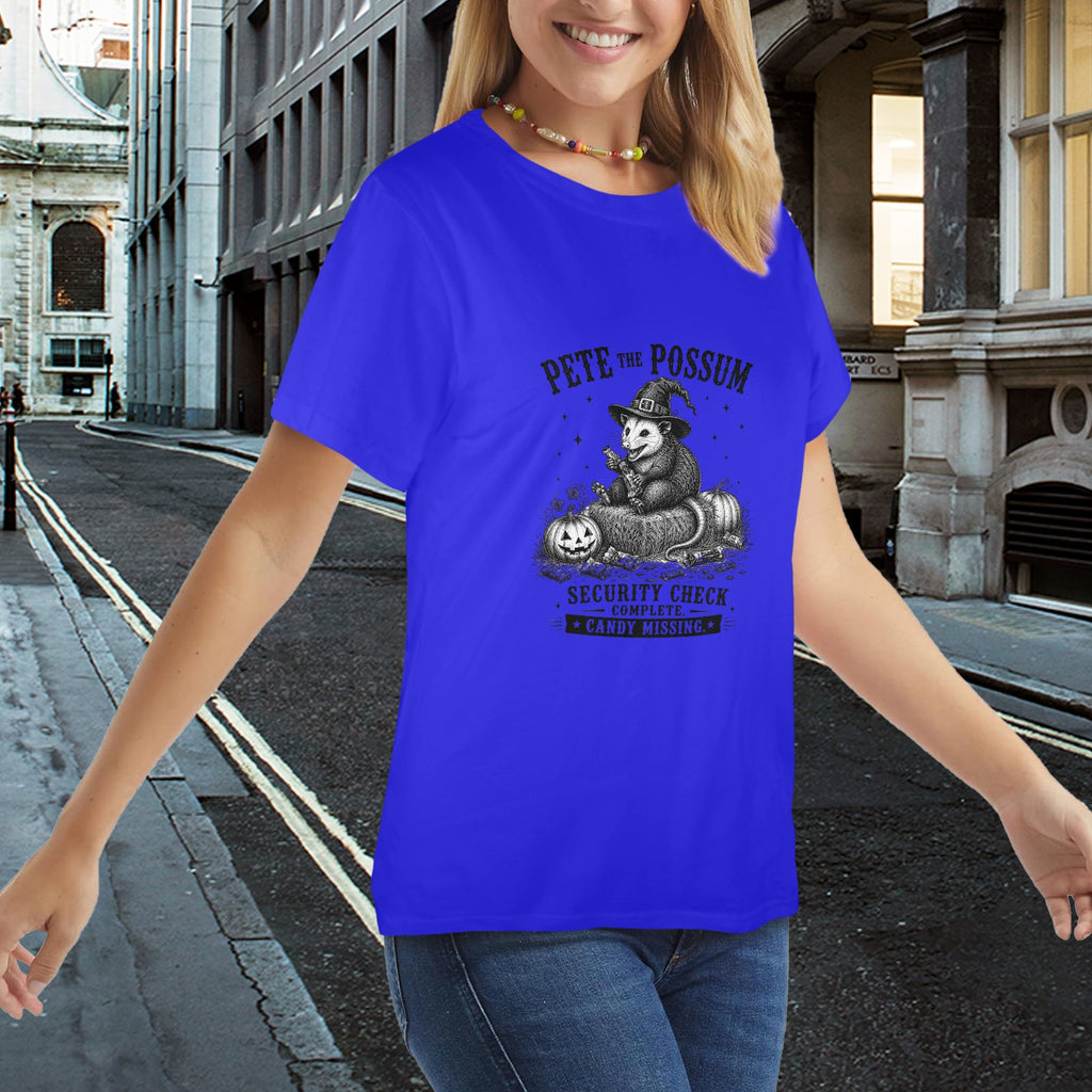 Wolf Hill Ranch Presents: Pete the Possum Halloween Tee ladies