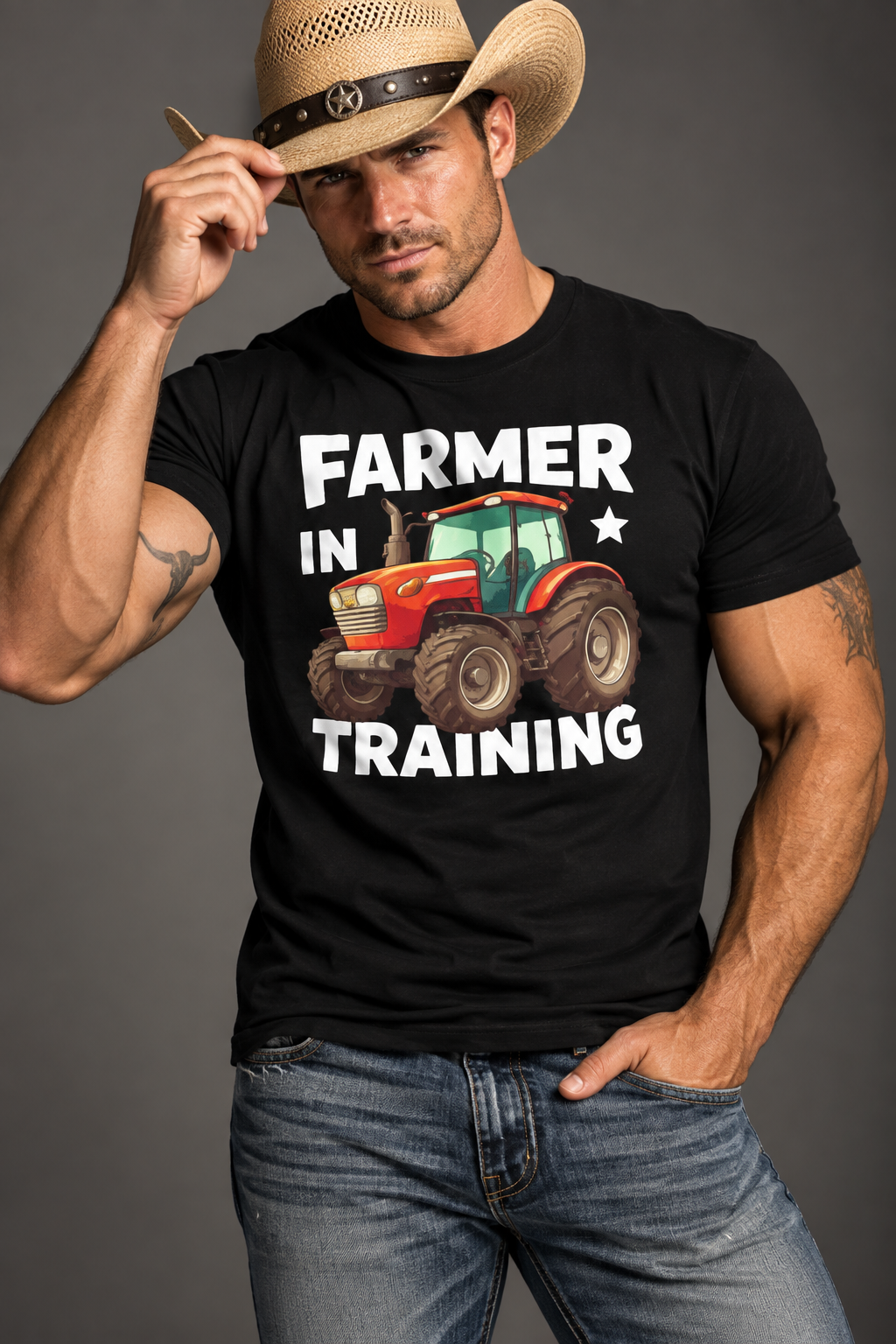 Farmer in Training Unisex T-Shirt, Funny Tractor Shirt, Farm Life Tee, Farmer Gift, Farming & Ranch Shirt