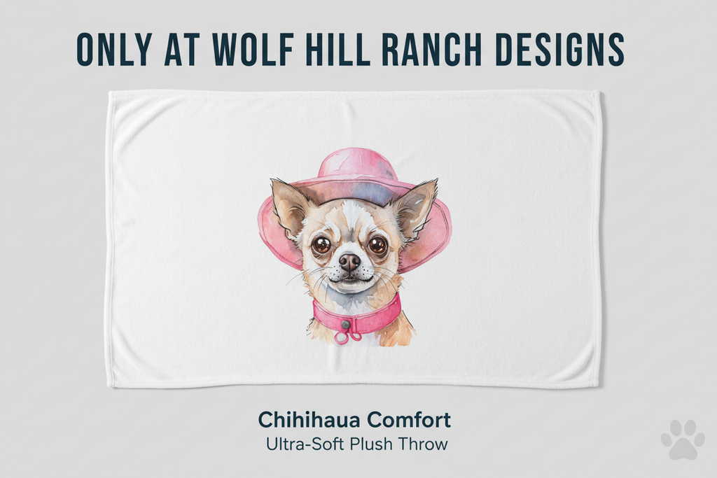 Charming Chihuahua Blanket - Wolf Hill Ranch Designs Banner