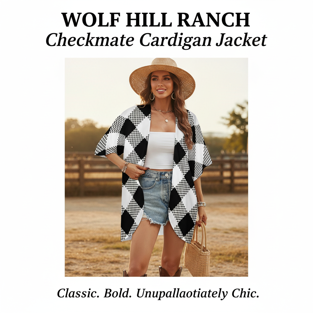 Checkmate Cardigan Jacket – Sales Ad Redo