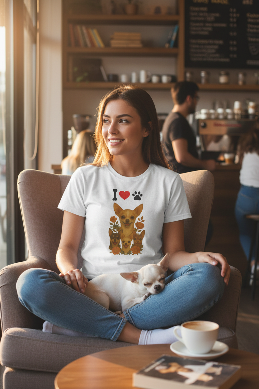 Chihuahua Lovers Tee Mockup Alternative